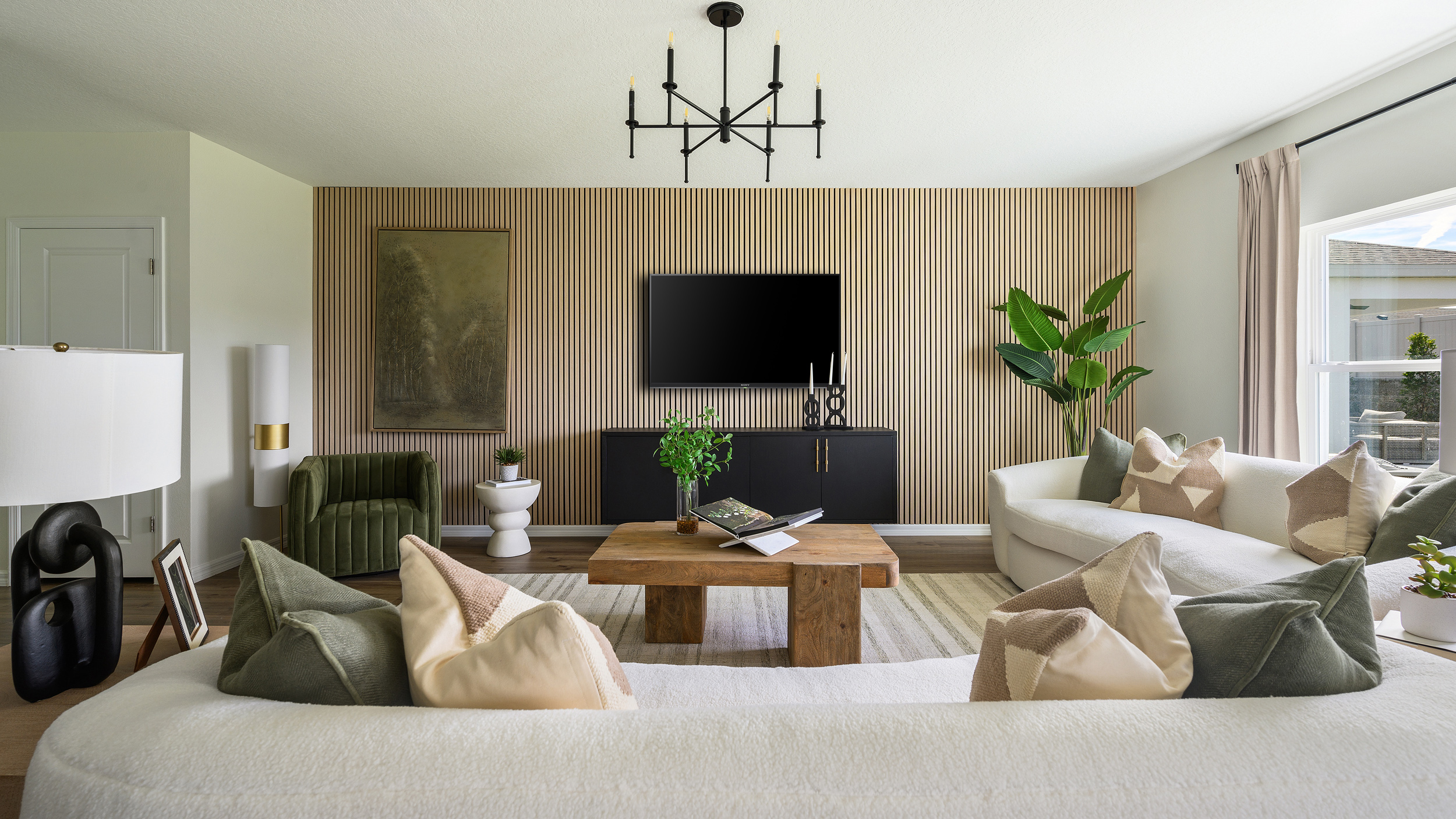 Modern Casa Fresca living room showcasing open layout, natural light, and the Casa Fresca Advantage in design and quality.